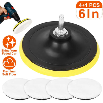 5-Piece: 6" Buffing Polishing Pads DailySale