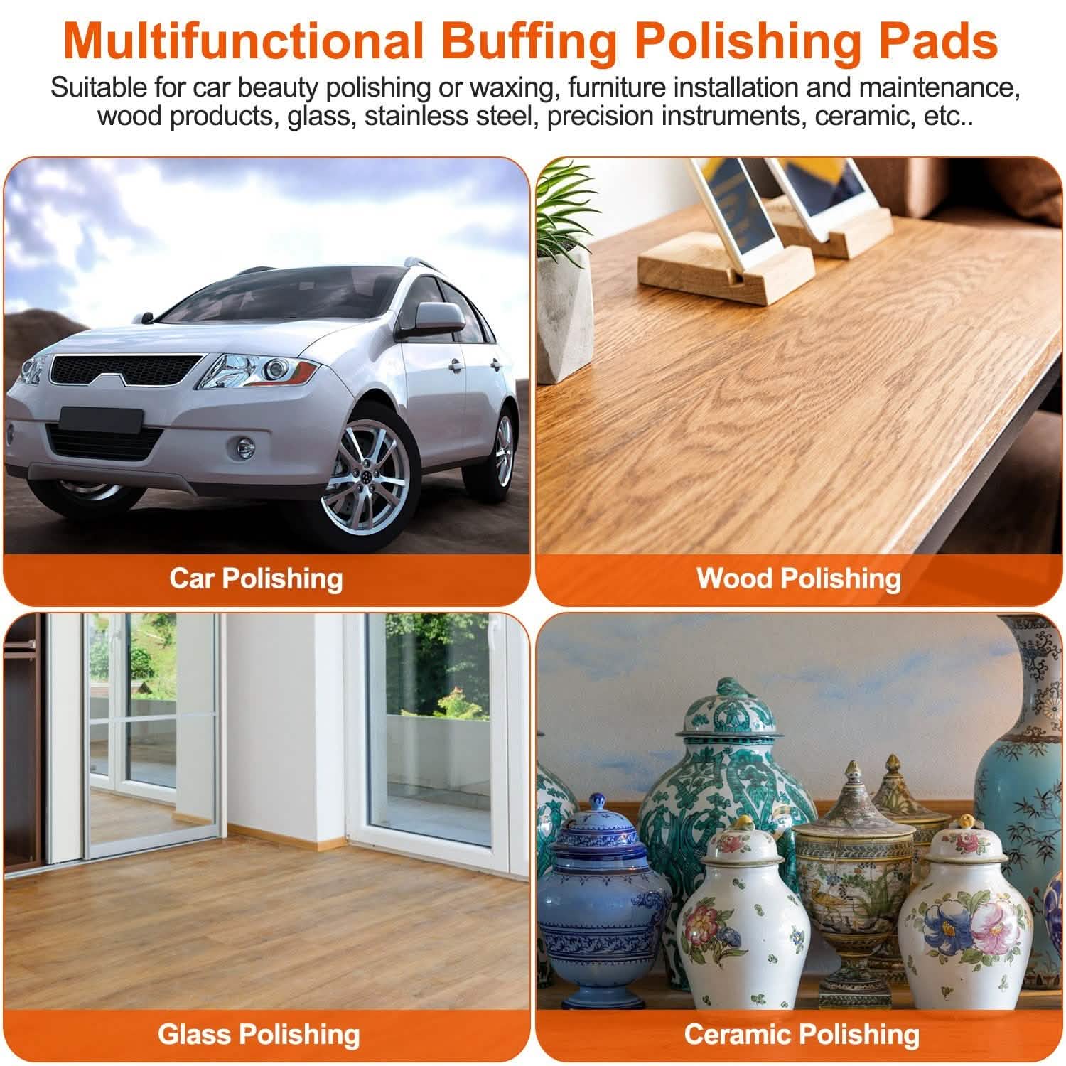 5-Piece: 6" Buffing Polishing Pads DailySale