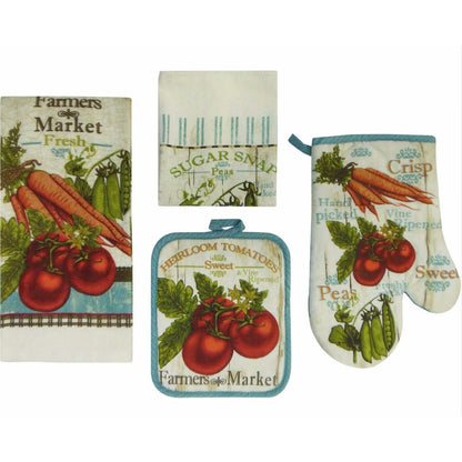 5-Piece: Assorted Kitchen Set: Towels, Potholder, Mitt DailySale