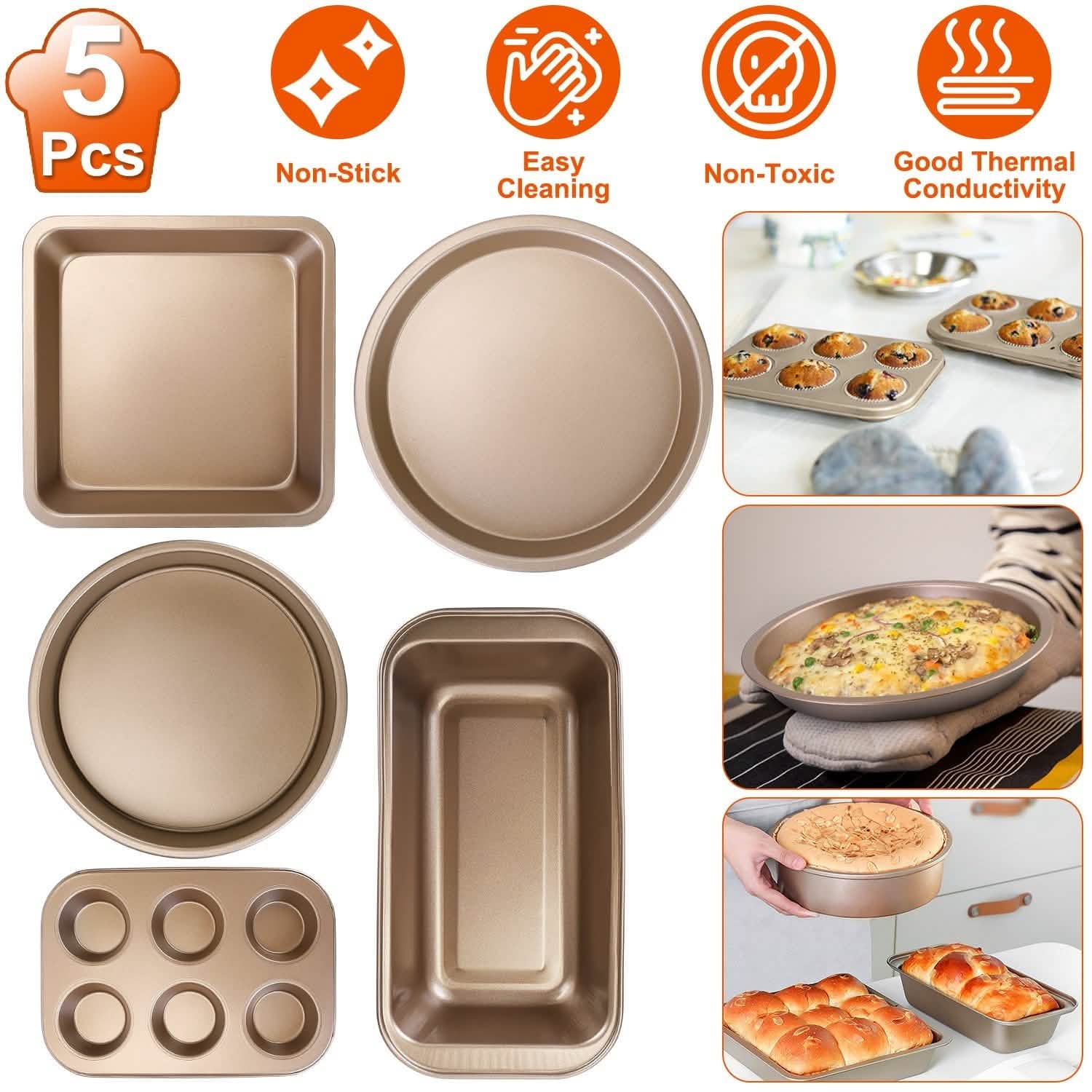 5-Piece: Nonstick Bakeware Set DailySale