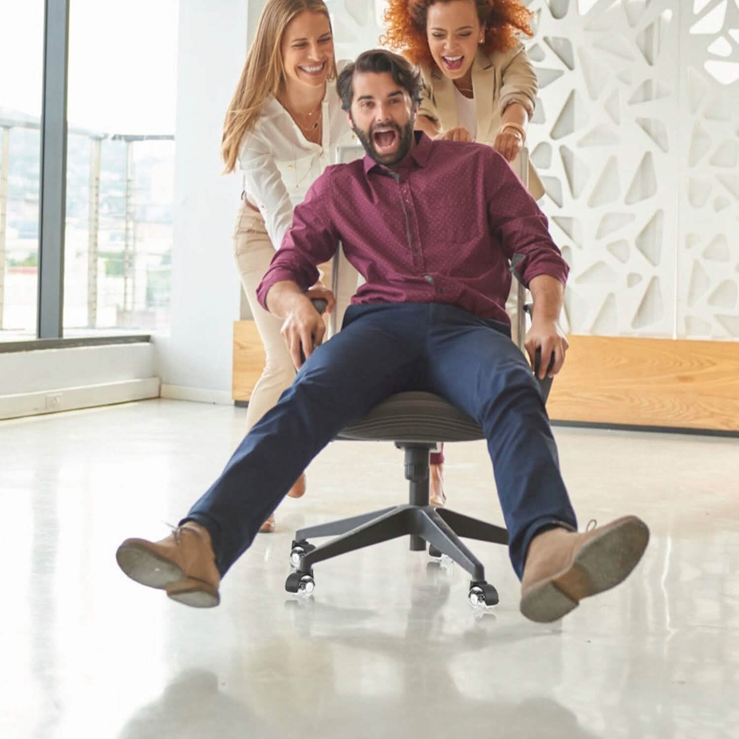 5-Piece: Office Chair Wheels Replacement DailySale