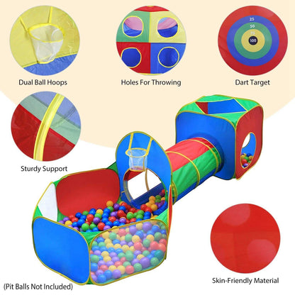 5-Piece: Pop Up Playhouse Kids Ball Pit Tents DailySale