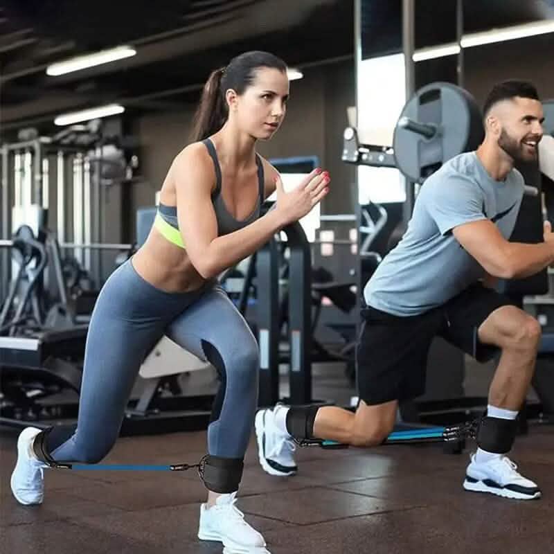 5-Piece: Resistance Band Set with Ankle Buckles DailySale