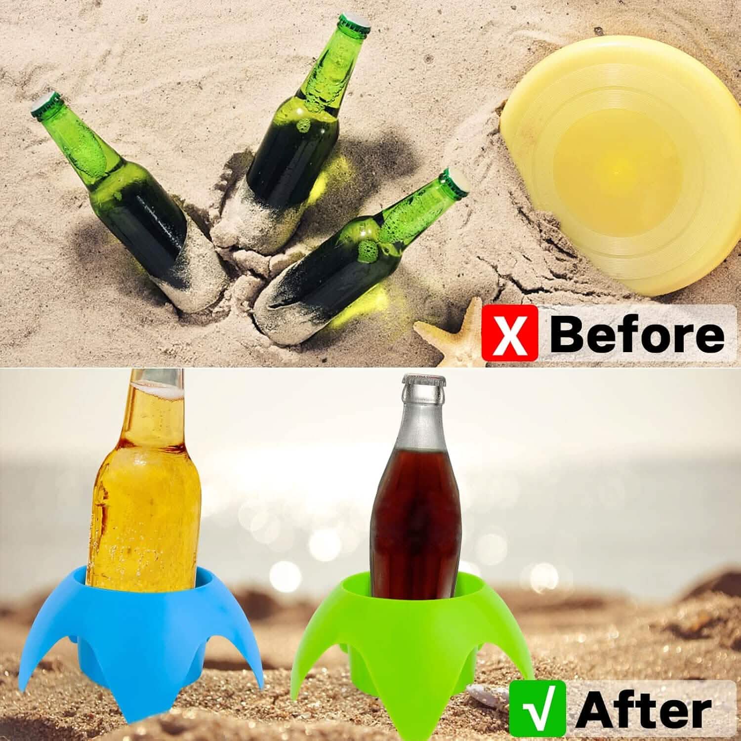 5-Piece: Seaside Plastic Beach Cup Holder DailySale