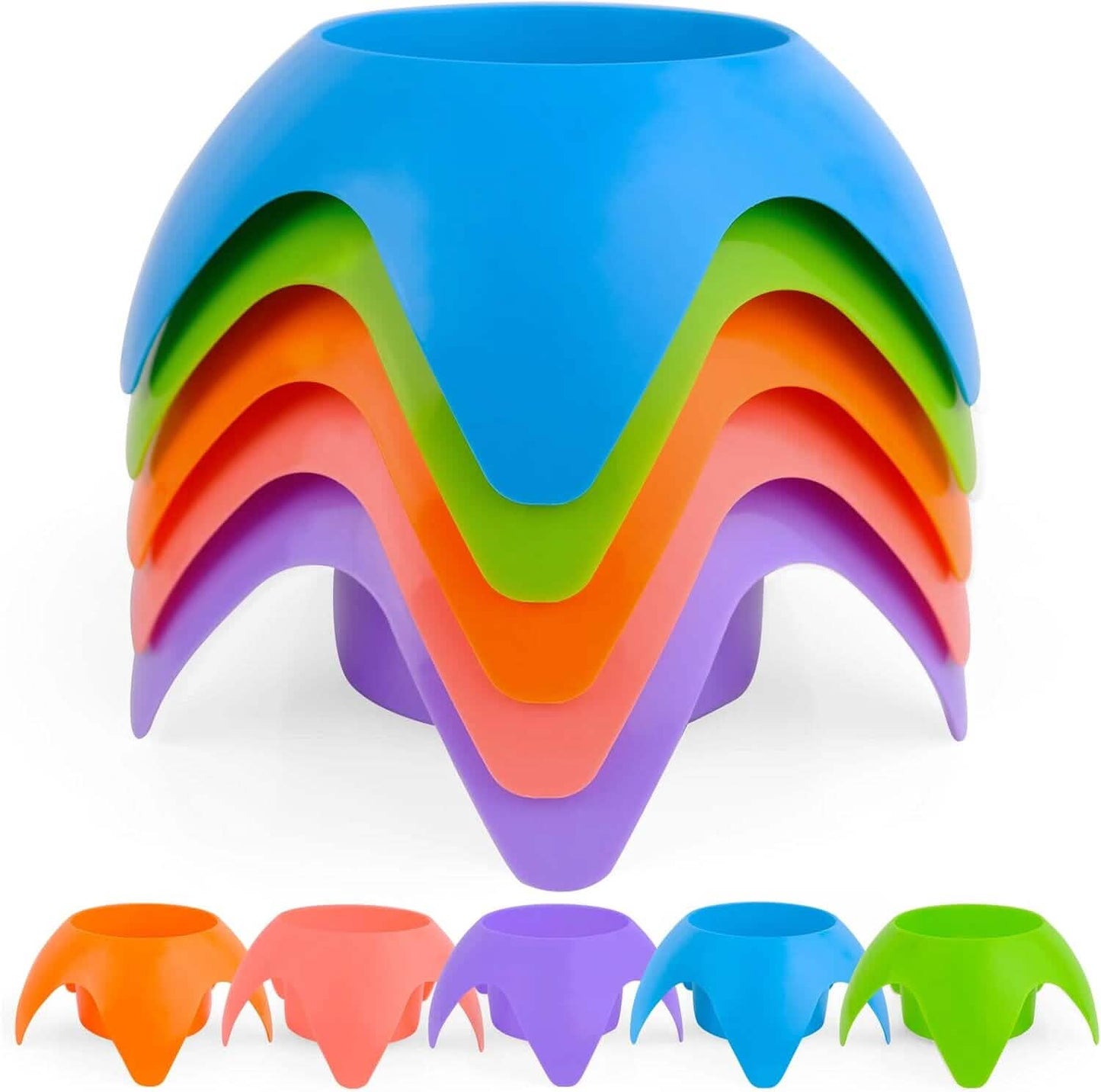 5-Piece: Seaside Plastic Beach Cup Holder DailySale