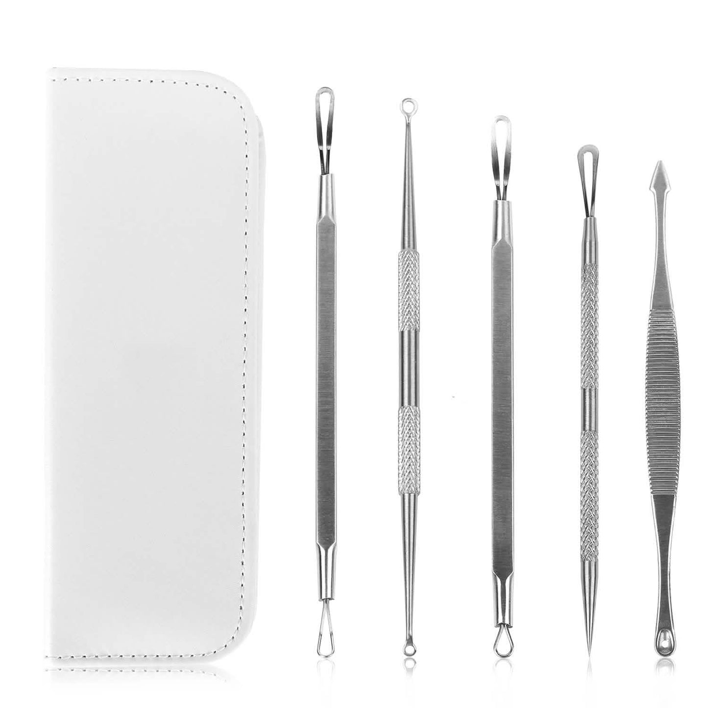 5-Piece Set: Blackhead Remover Kit Stainless Steel Popping Zit Remover DailySale