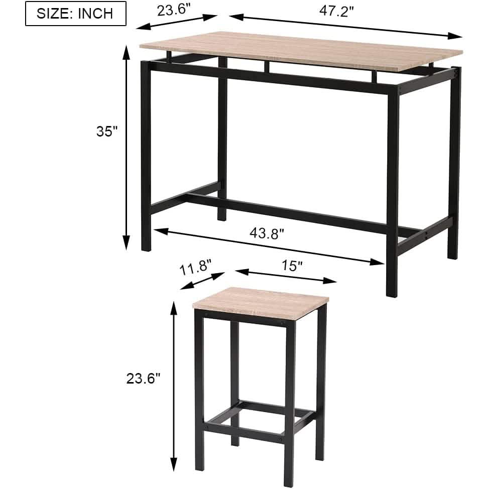 5-Piece Set: Kitchen Table and Chairs Set DailySale
