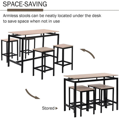 5-Piece Set: Kitchen Table and Chairs Set DailySale