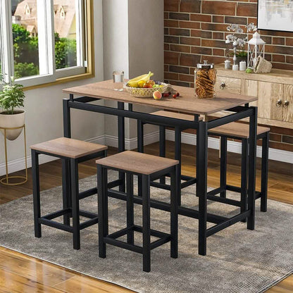 5-Piece Set: Kitchen Table and Chairs Set DailySale