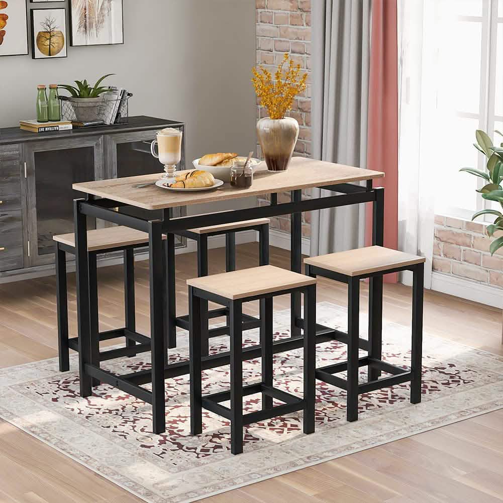 5-Piece Set: Kitchen Table and Chairs Set DailySale