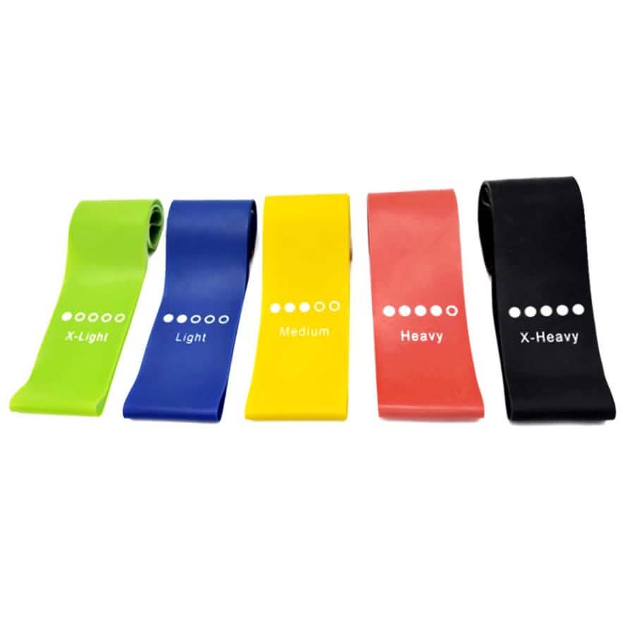 5-Piece Set: Resistance Loop Exercise Bands DailySale