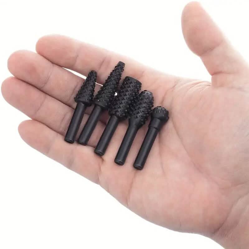 5-Piece Set: Wood Carving File Rasp Drill Bit DailySale