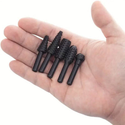 5-Piece Set: Wood Carving File Rasp Drill Bit DailySale