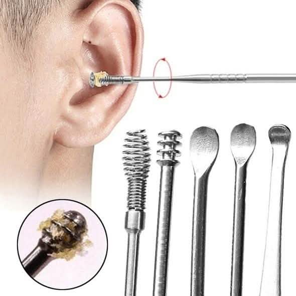 5-Piece: Stainless Steel Earpick Set DailySale