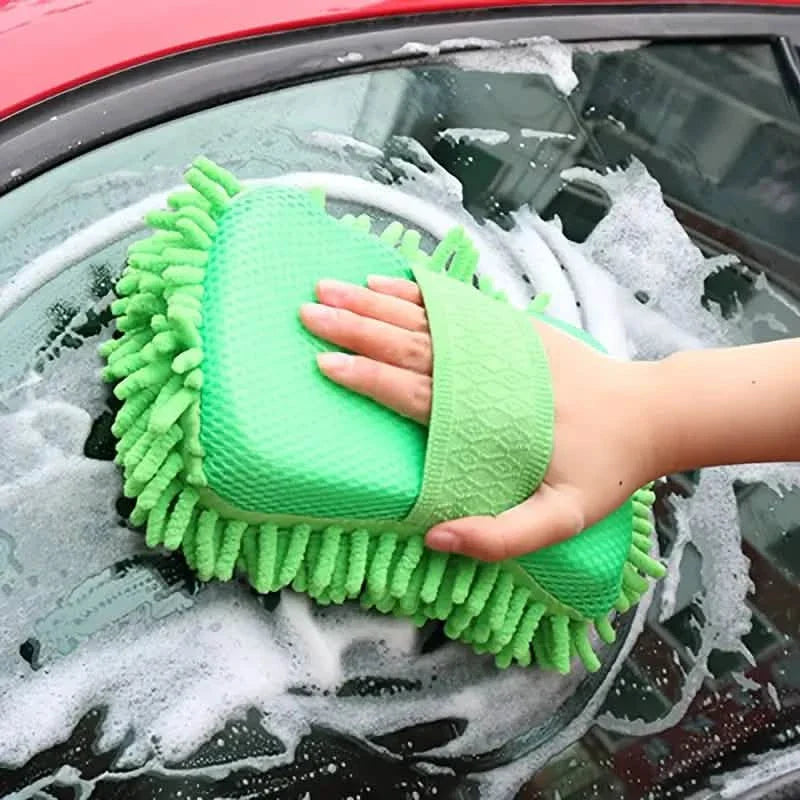 5-Pieces: Car Wash Mitt Chenille Microfiber Wash Sponge Scratch Free DailySale