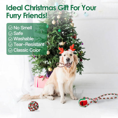 5-Pieces: Christmas Dog Rope Chew Toys DailySale