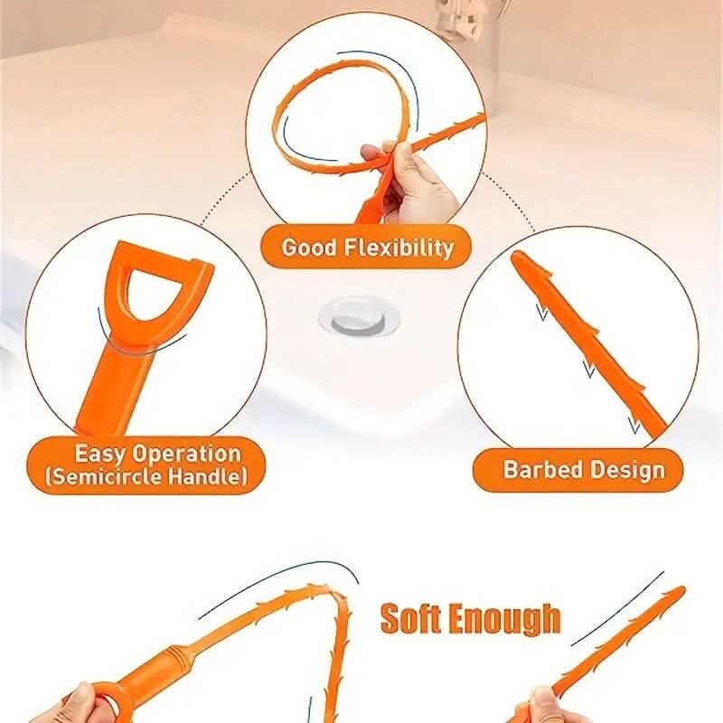 5-Pieces: Drain Clog Remover Tool DailySale