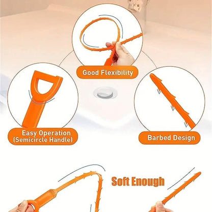 5-Pieces: Drain Clog Remover Tool DailySale