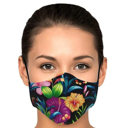 5-Pieces: Fashion Cotton Face Mask Floral Print Half Face Mouth Muffle Masks Health DailySale