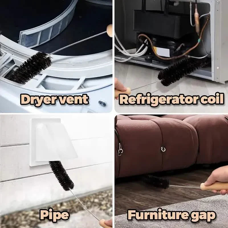 Flexible Cleaning Brush Set for Dryer Vents, Lint Traps, Radiators & Appliances DailySale