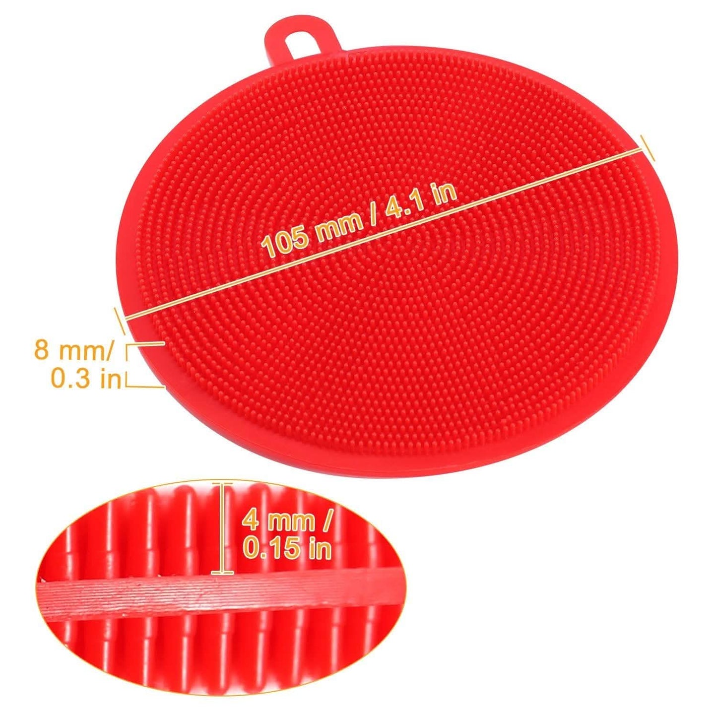 5-Pieces: Kitchen Cleaning Silicone Scrubber DailySale