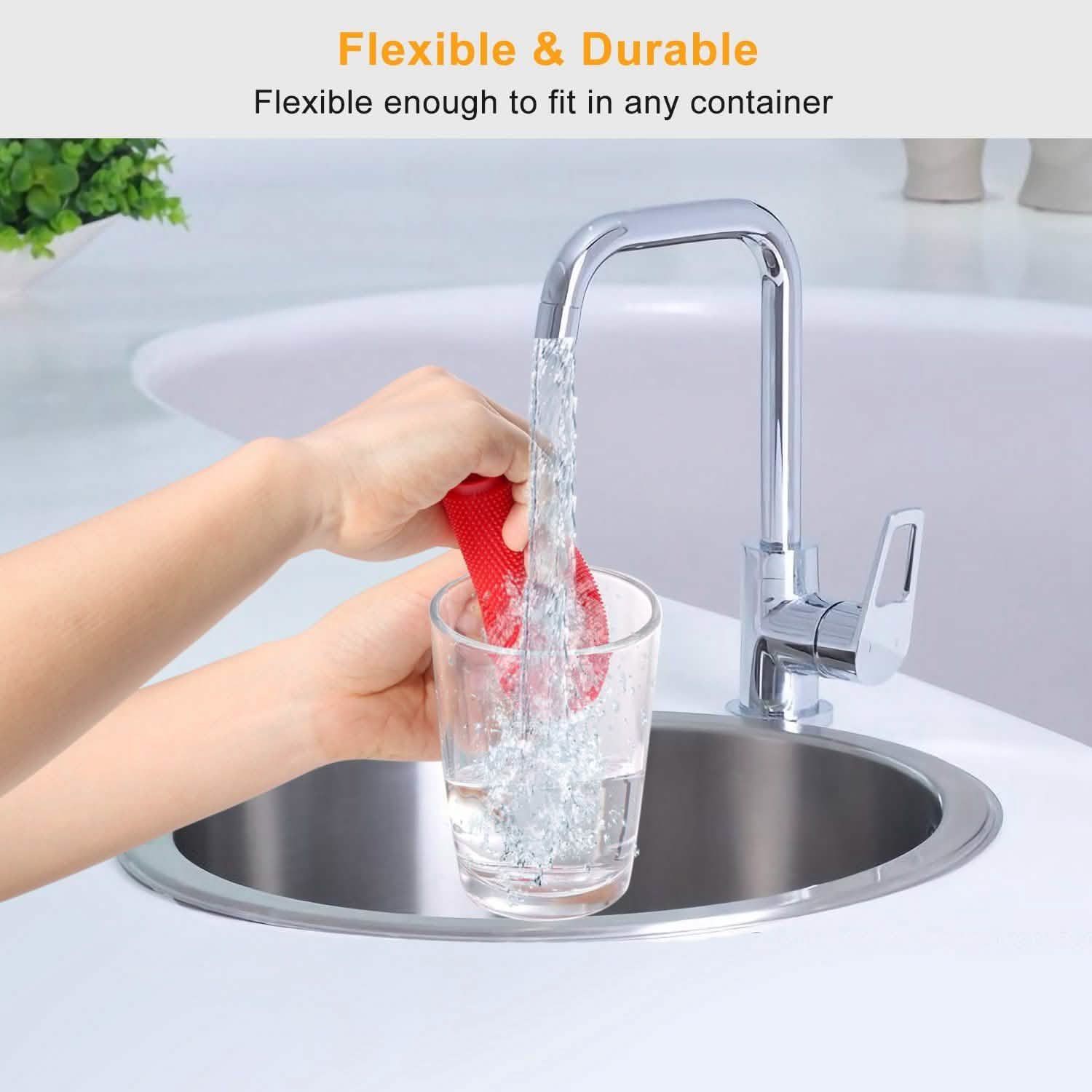 5-Pieces: Kitchen Cleaning Silicone Scrubber DailySale