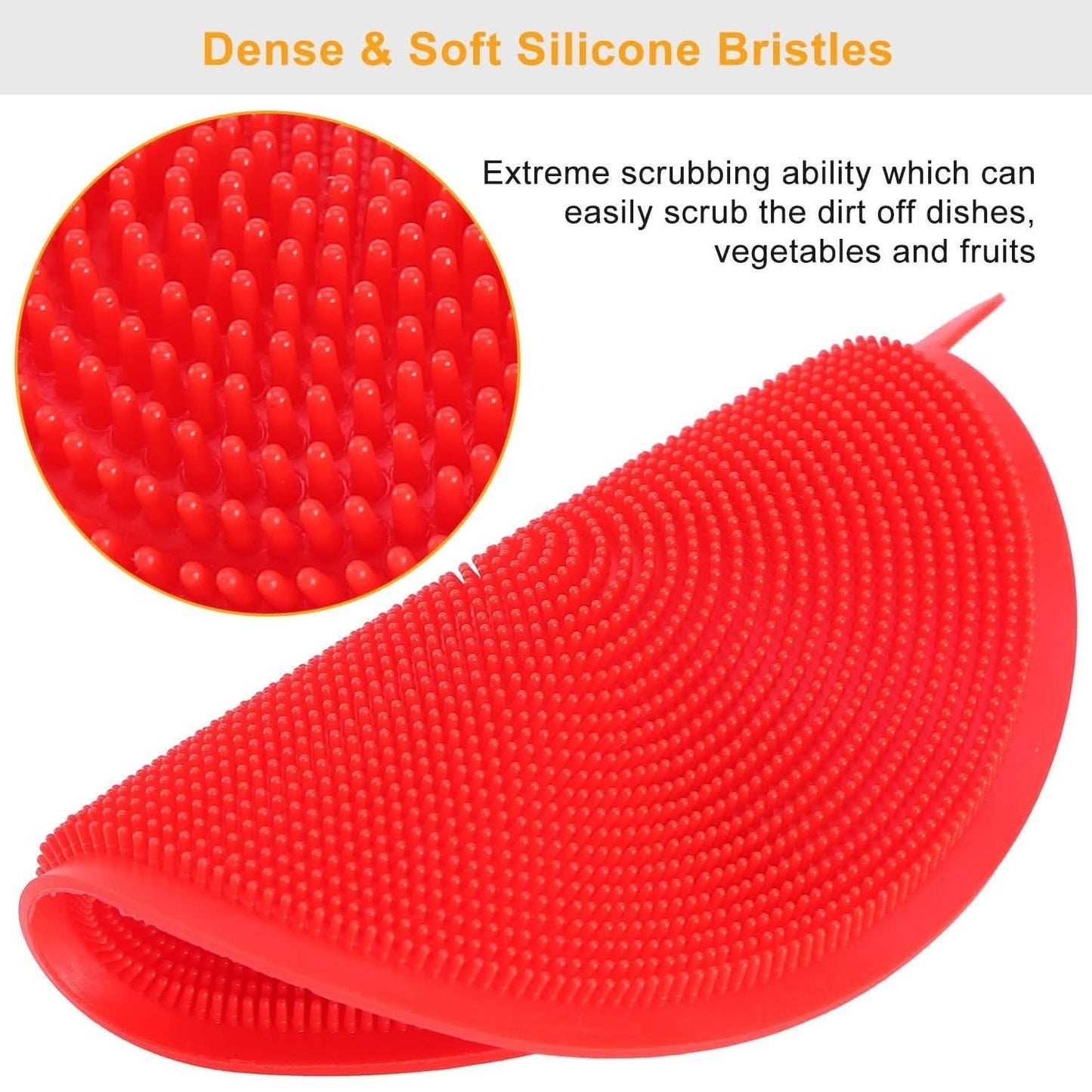 5-Pieces: Kitchen Cleaning Silicone Scrubber DailySale