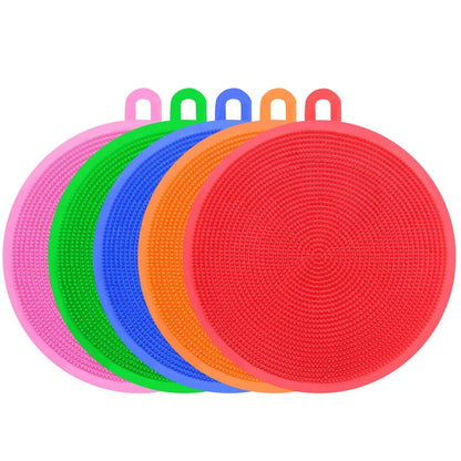 5-Pieces: Kitchen Cleaning Silicone Scrubber DailySale