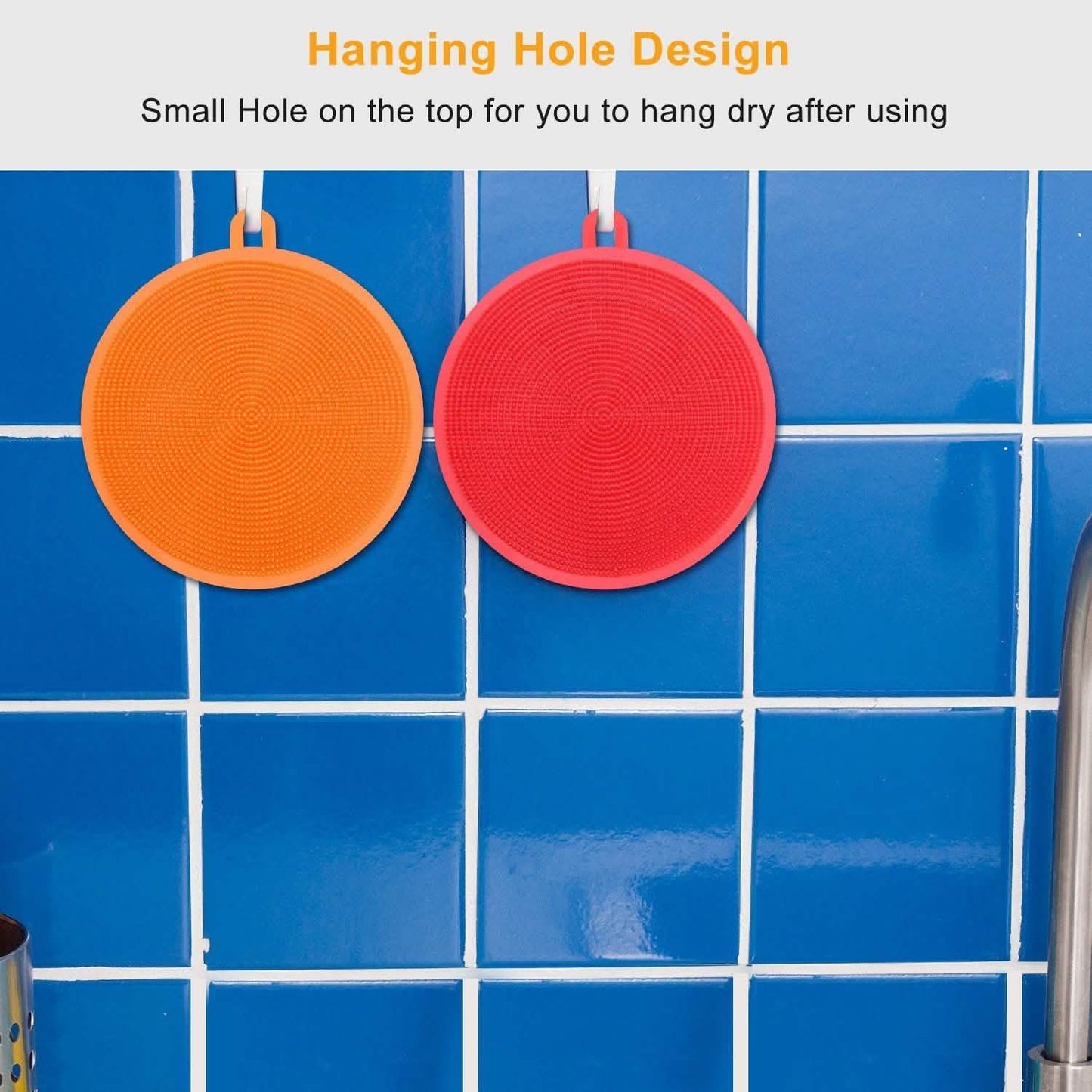 5-Pieces: Kitchen Cleaning Silicone Scrubber DailySale