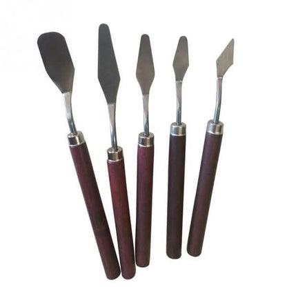 5-Pieces: Palette Steel Oil For Professional Stainless Knife Tool Painting Spatula DailySale