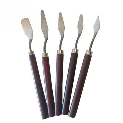 5-Pieces: Palette Steel Oil For Professional Stainless Knife Tool Painting Spatula DailySale