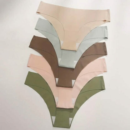 5-Pieces: Seamless Comfy Solid Panties DailySale