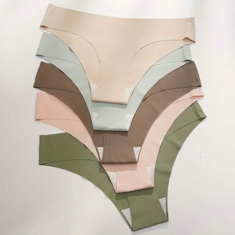 5-Pieces: Seamless Comfy Solid Panties DailySale