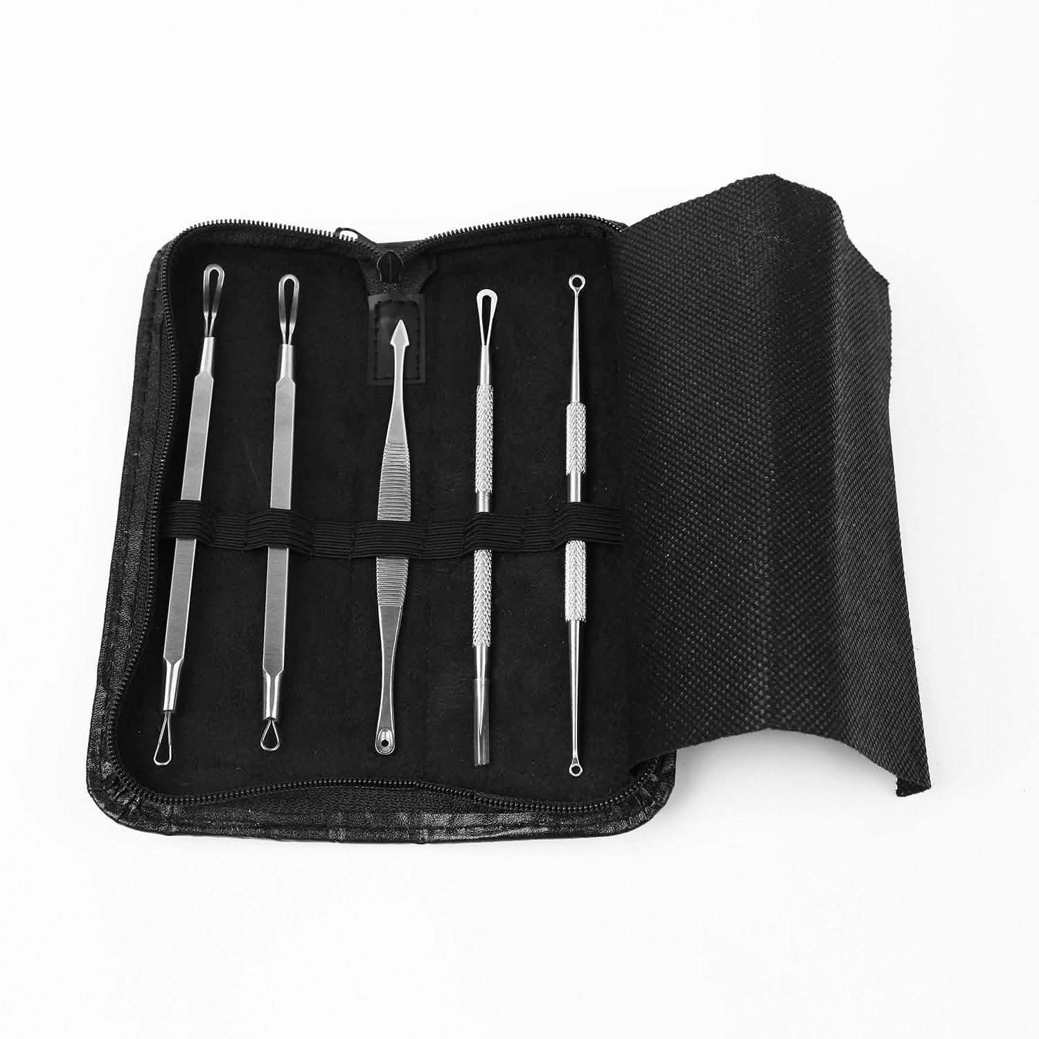 5-Pieces Set: BlackHead Remover Kit Pimple Comedone Extractor Tool Set DailySale