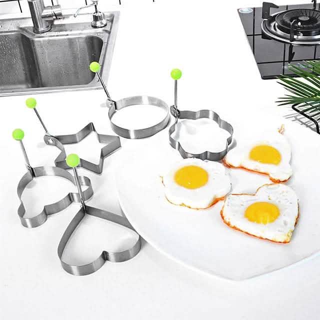 5-Pieces Set: Fried Egg Mold Pancake Rings Shaped DailySale