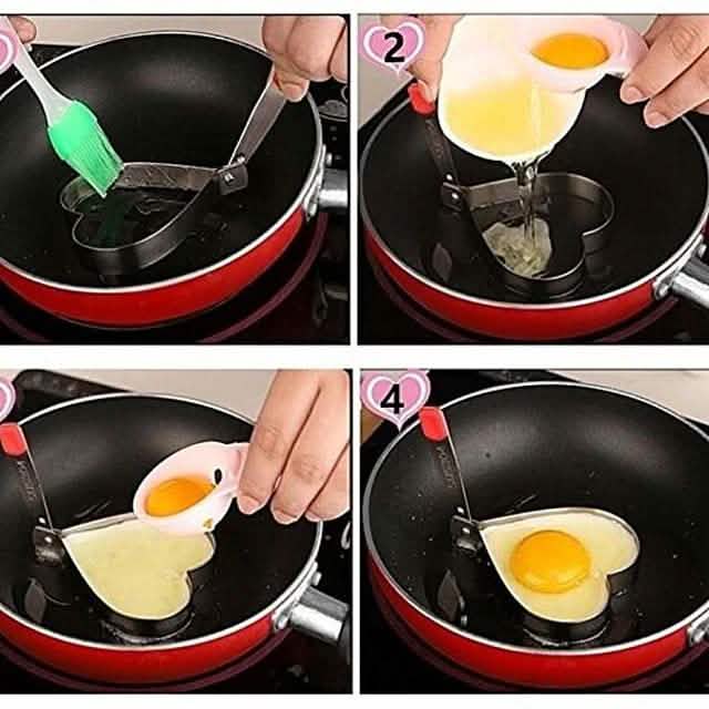 5-Pieces Set: Fried Egg Mold Pancake Rings Shaped DailySale