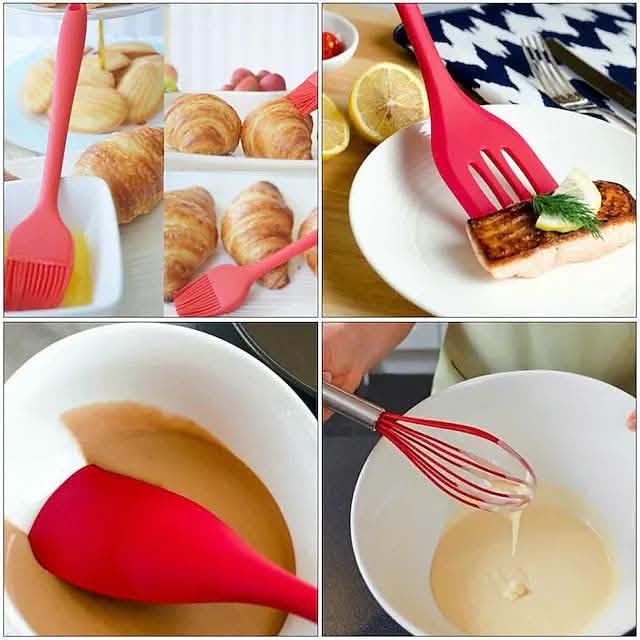 5-Pieces: Silicone Cooking Utensils Sets DailySale