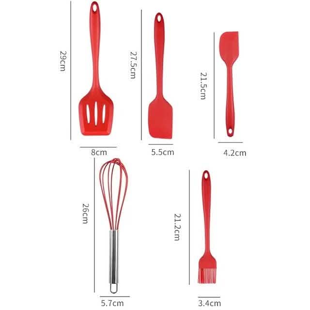 5-Pieces: Silicone Cooking Utensils Sets DailySale
