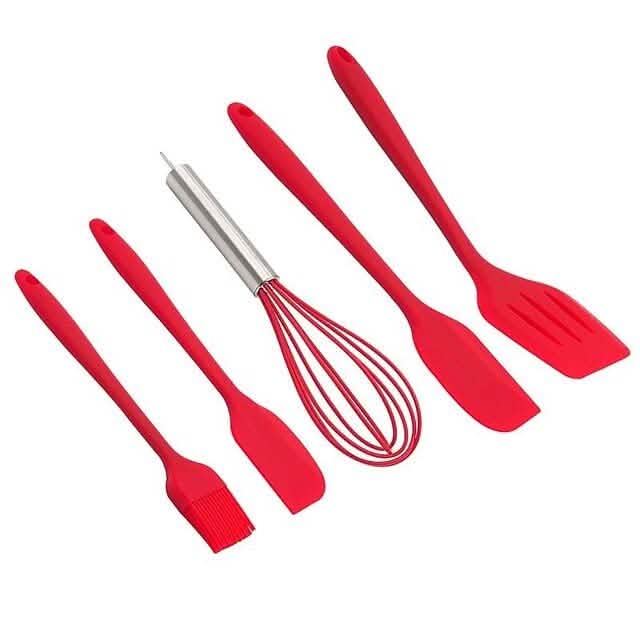 5-Pieces: Silicone Cooking Utensils Sets DailySale