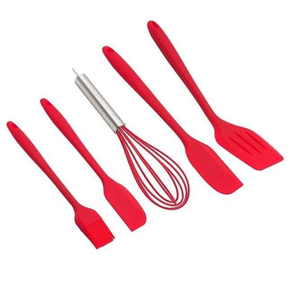 5-Pieces: Silicone Cooking Utensils Sets DailySale
