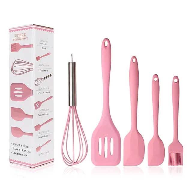 5-Pieces: Silicone Cooking Utensils Sets DailySale