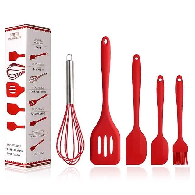 5-Pieces: Silicone Cooking Utensils Sets DailySale