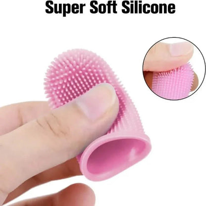 5-Pieces: Super Soft Pet Finger Toothbrush Teeth Cleaning Silicone Tooth Brush DailySale