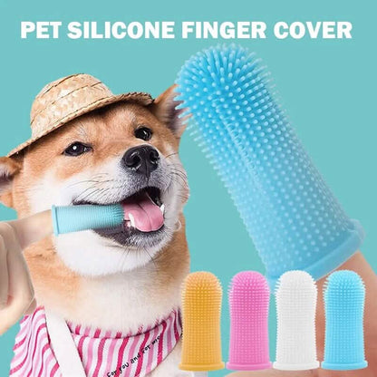5-Pieces: Super Soft Pet Finger Toothbrush Teeth Cleaning Silicone Tooth Brush DailySale