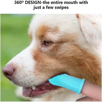 5-Pieces: Super Soft Pet Finger Toothbrush Teeth Cleaning Silicone Tooth Brush DailySale
