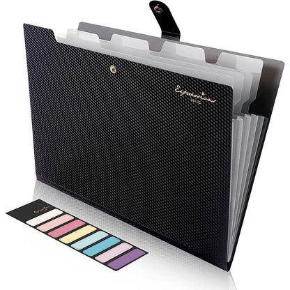 5 Pocket Folder with Labels, Letter Size Expanding File Folder Organizer DailySale