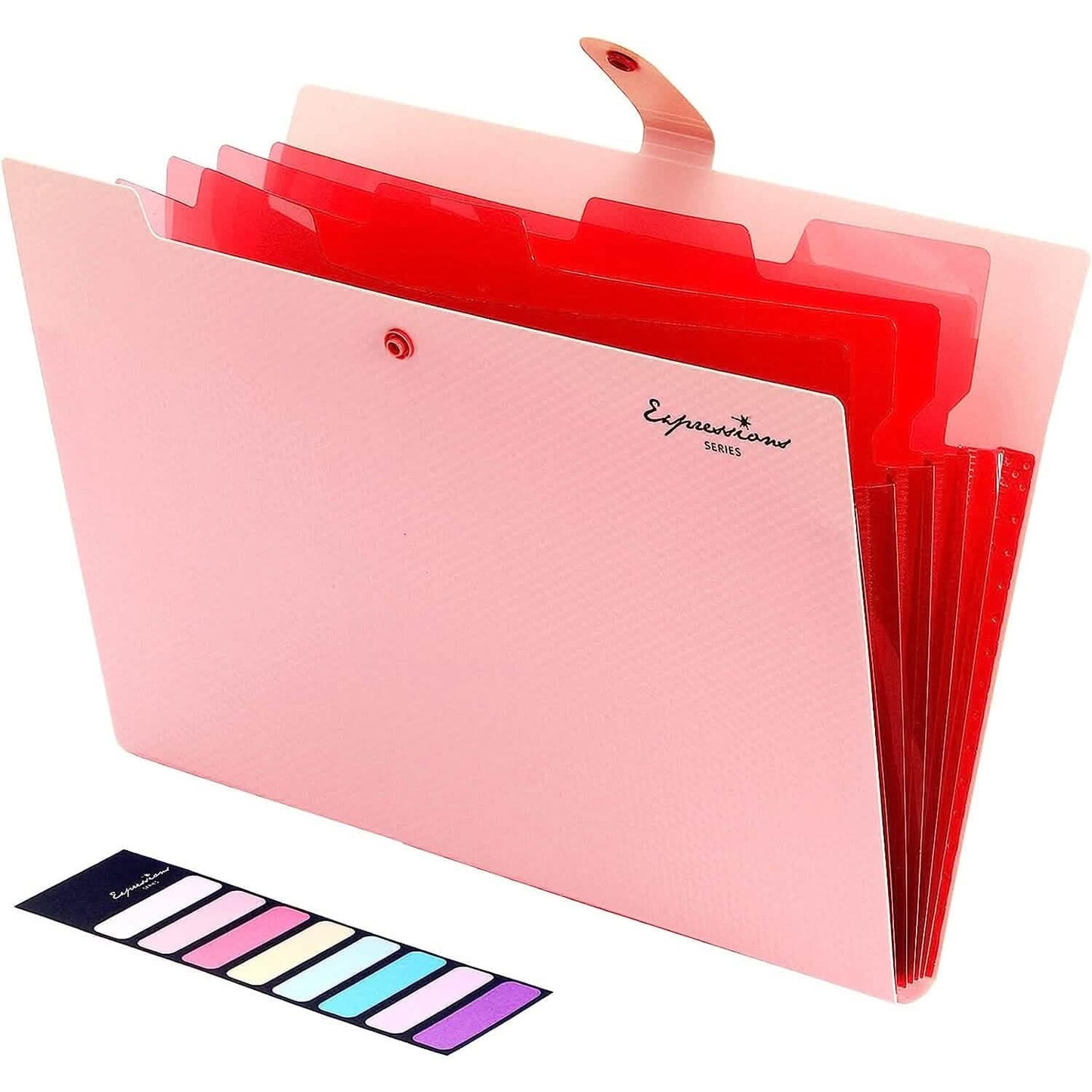5 Pocket Folder with Labels, Letter Size Expanding File Folder Organizer DailySale