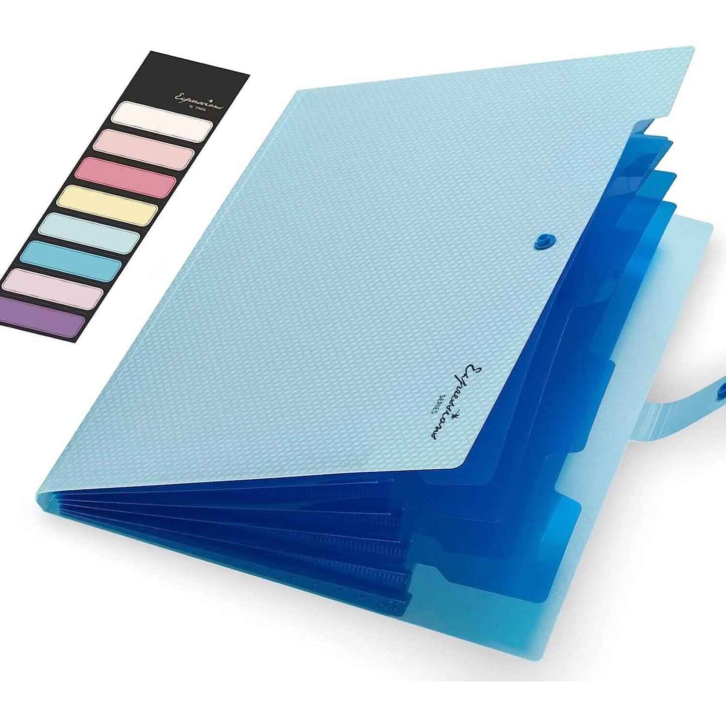 5 Pocket Folder with Labels, Letter Size Expanding File Folder Organizer DailySale