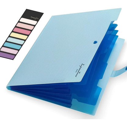 5 Pocket Folder with Labels, Letter Size Expanding File Folder Organizer DailySale