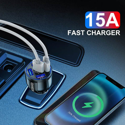 5 Port USB Fast Car Charger with LED Display DailySale